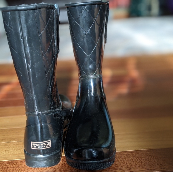 Sperry Top-Sider Black Rainboots - Picture 4 of 4